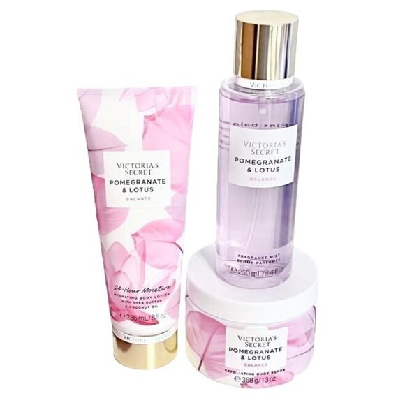 Victoria's Secret Pomegranate & Lotus‎ (3 pc set) Balance Set NEW - Picture 1 of 2